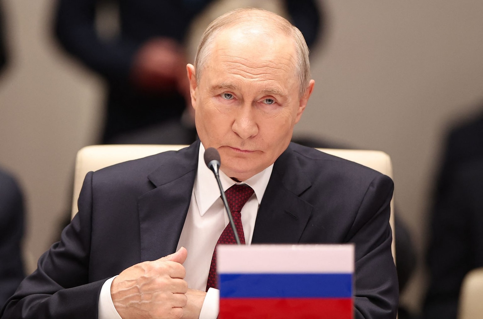 Russian President Vladimir Putin in Bishkek, Kyrgyzstan, on Sept. 1, 2026.