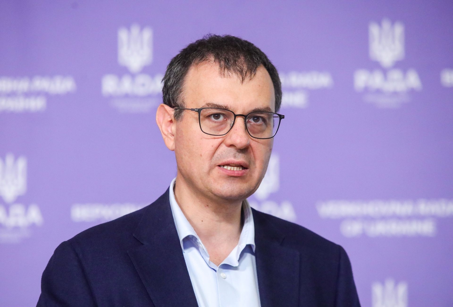 Danylo Hetmantsev, head of parliament's finance, taxation, and customs committee, in Kyiv, Ukraine, on Sept. 2, 2026.