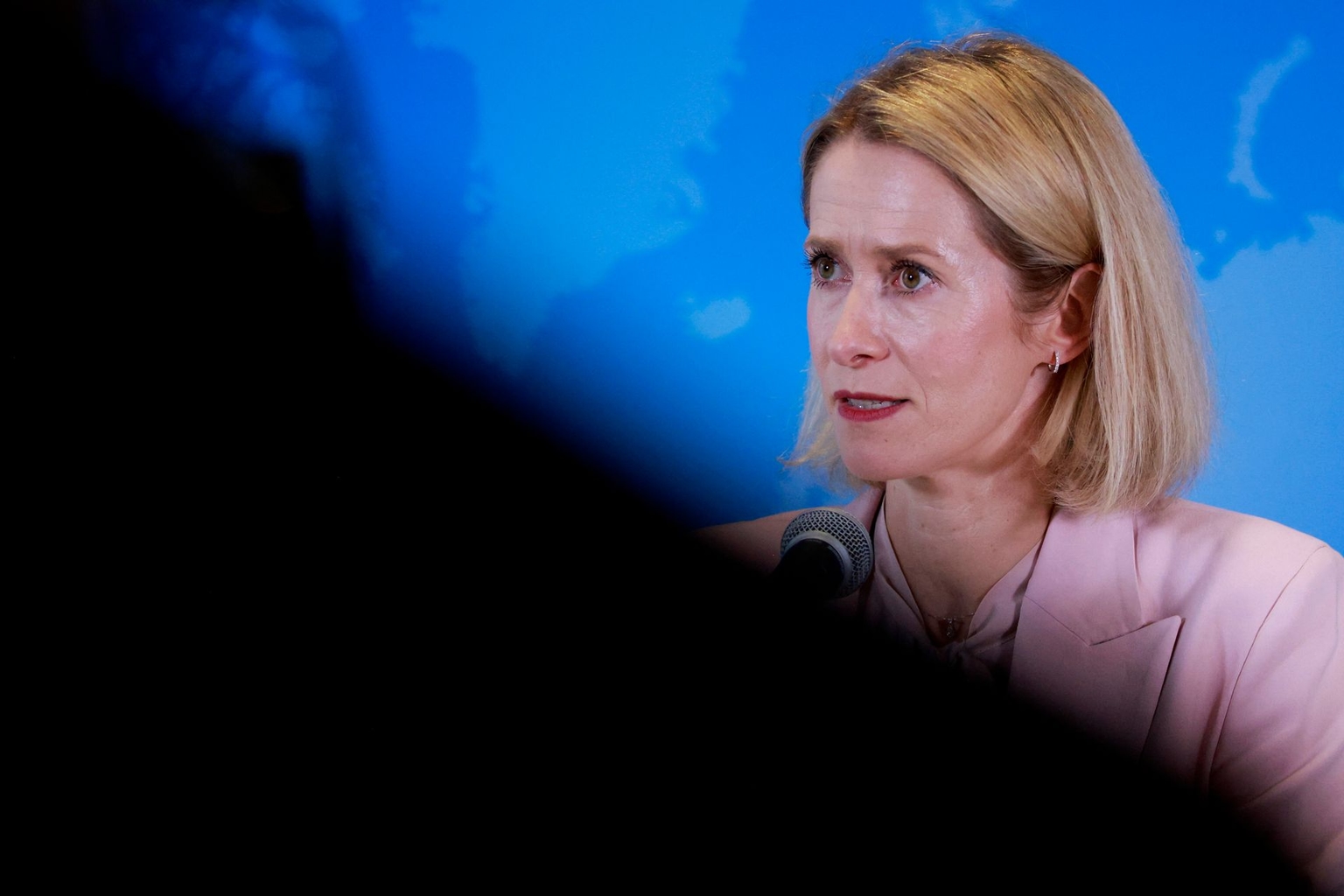 Kaja Kallas speaks during a news conference in New York, United States, on September 21, 2026.