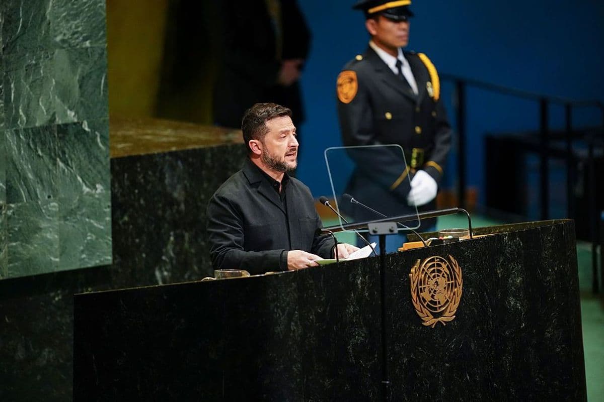 'Ukrainians did not choose this war. We choose not to die,' Zelensky says to UN General Assembly as he calls for peace