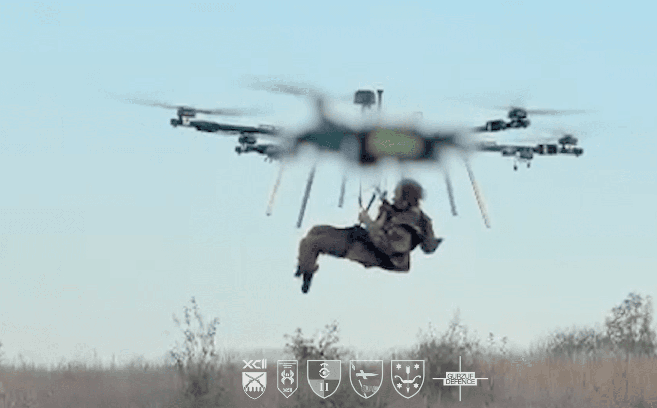 Ukrainian forces evacuate injured soldier from front-line position by drone in 'first-of-its-kind' mission, video shows