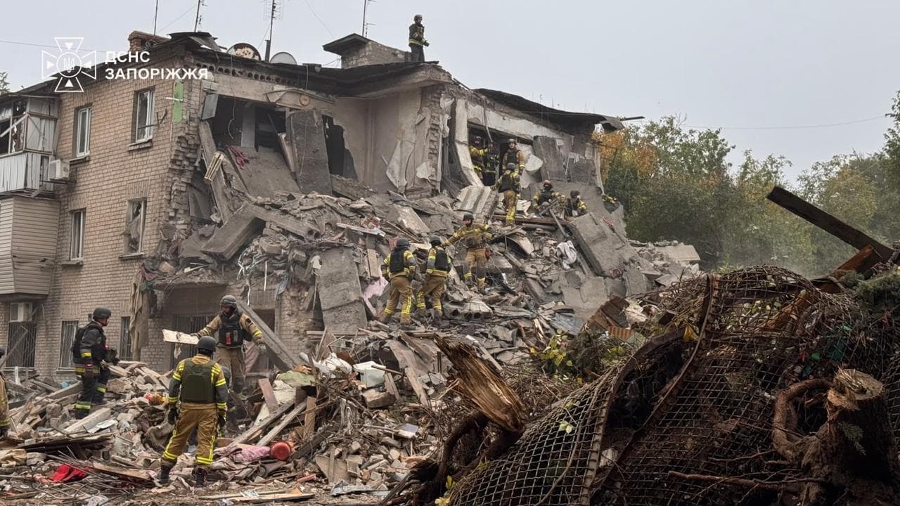 Russian attacks kill at least 19, injure 46 across Ukraine as rescue operations continue in Zaporizhzhia