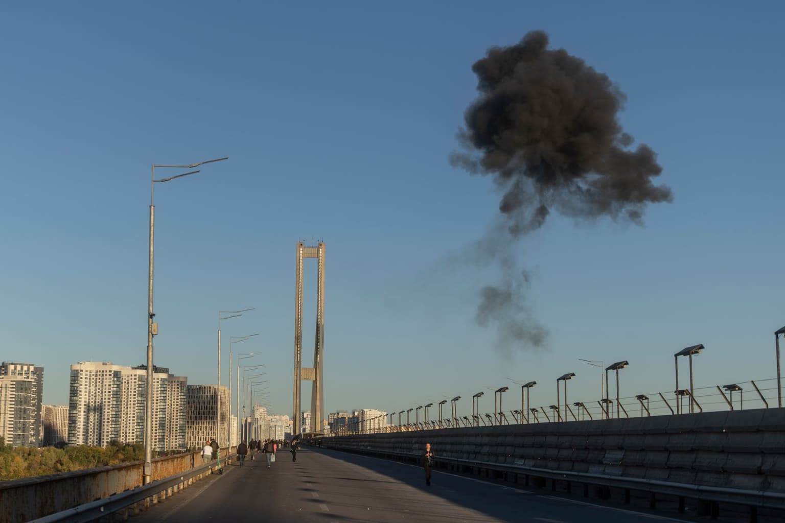 Ukraine war latest: Russia takes aim at key Kyiv bridge for second day