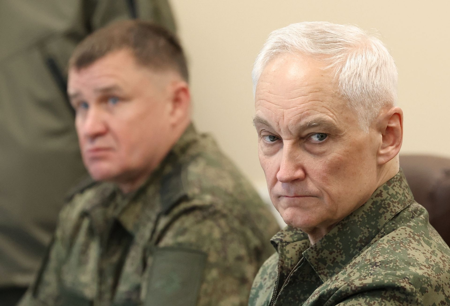 Belousov observes the Center-2026 military exercise in Chelyabinsk Oblast, Russia, on Oct. 2, 2026.