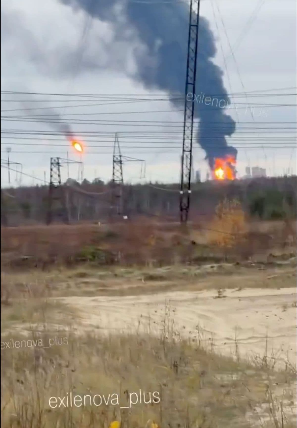 Russian industrial facility reportedly on fire after drone attack in Surgut region