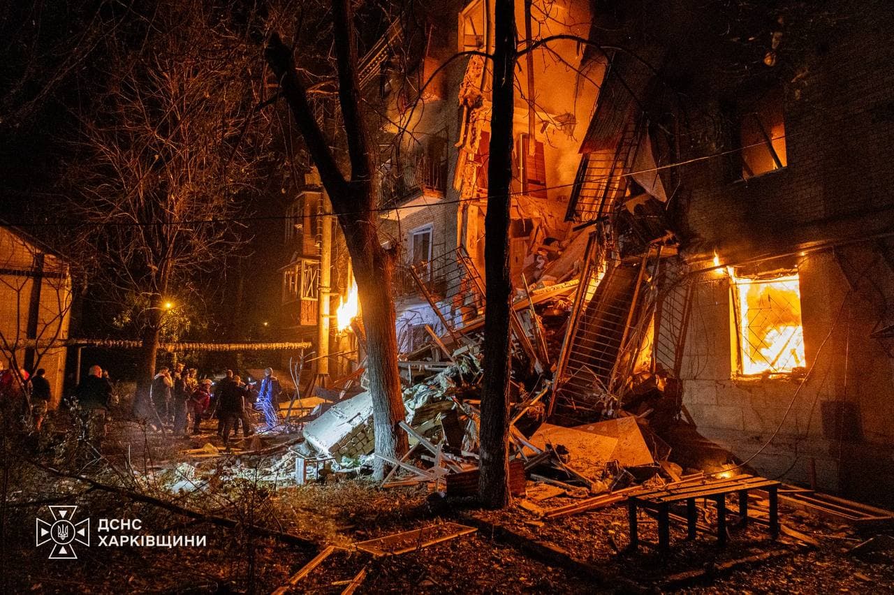 Russian missile attack on Kharkiv injures at least 11, including rescuer