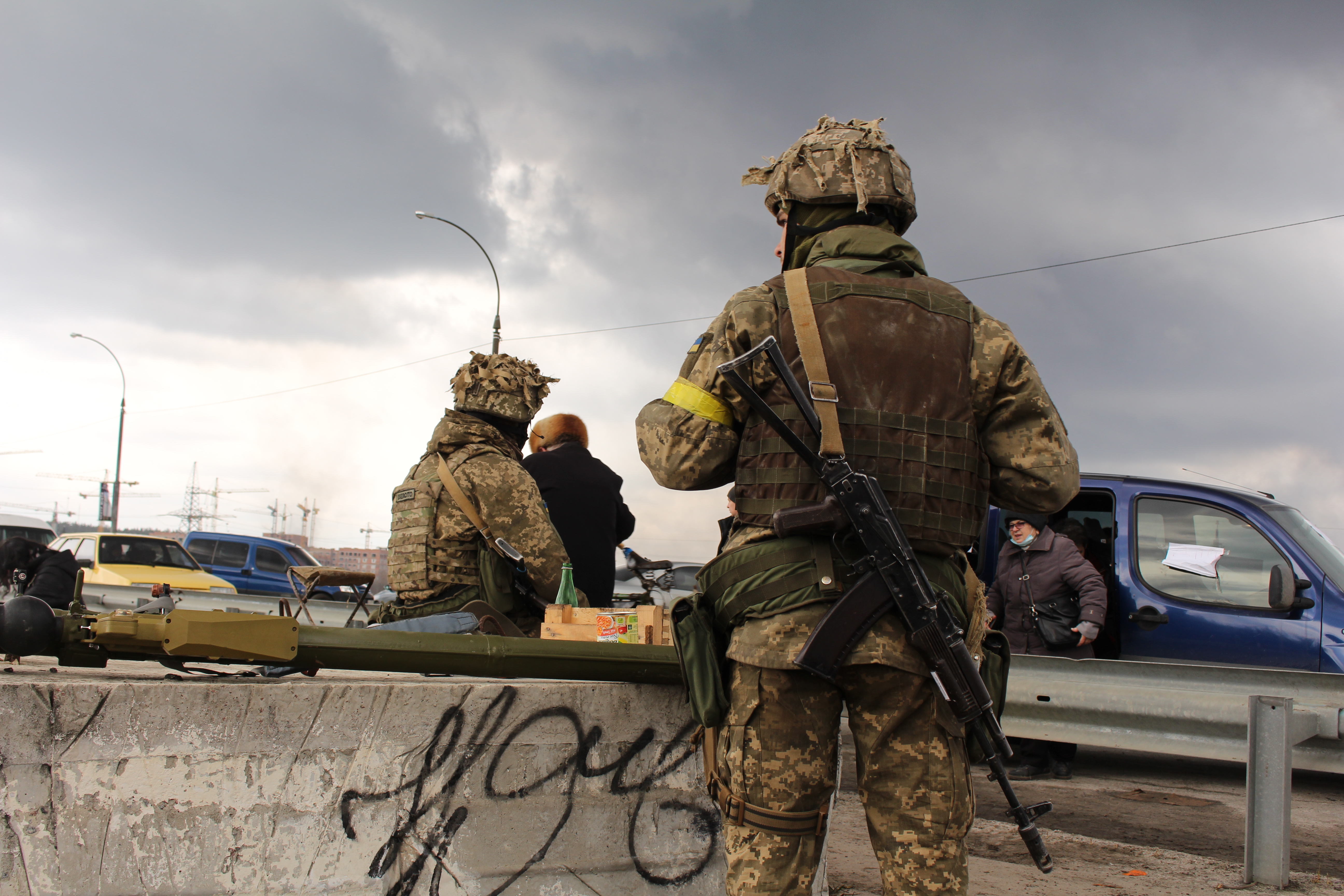 Civilians flee in terror as Ukraine’s military deter Russia in Irpin