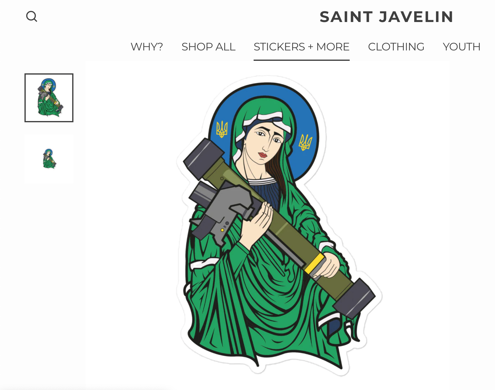 'Iconic' Saint Javelin helps fundraise over $1 million for Ukraine