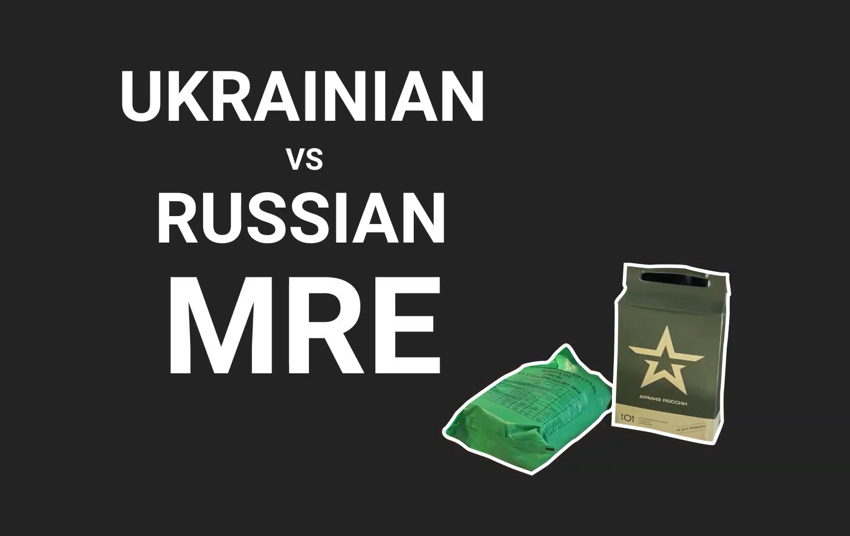 What's inside the Russian and Ukrainian military food kit?