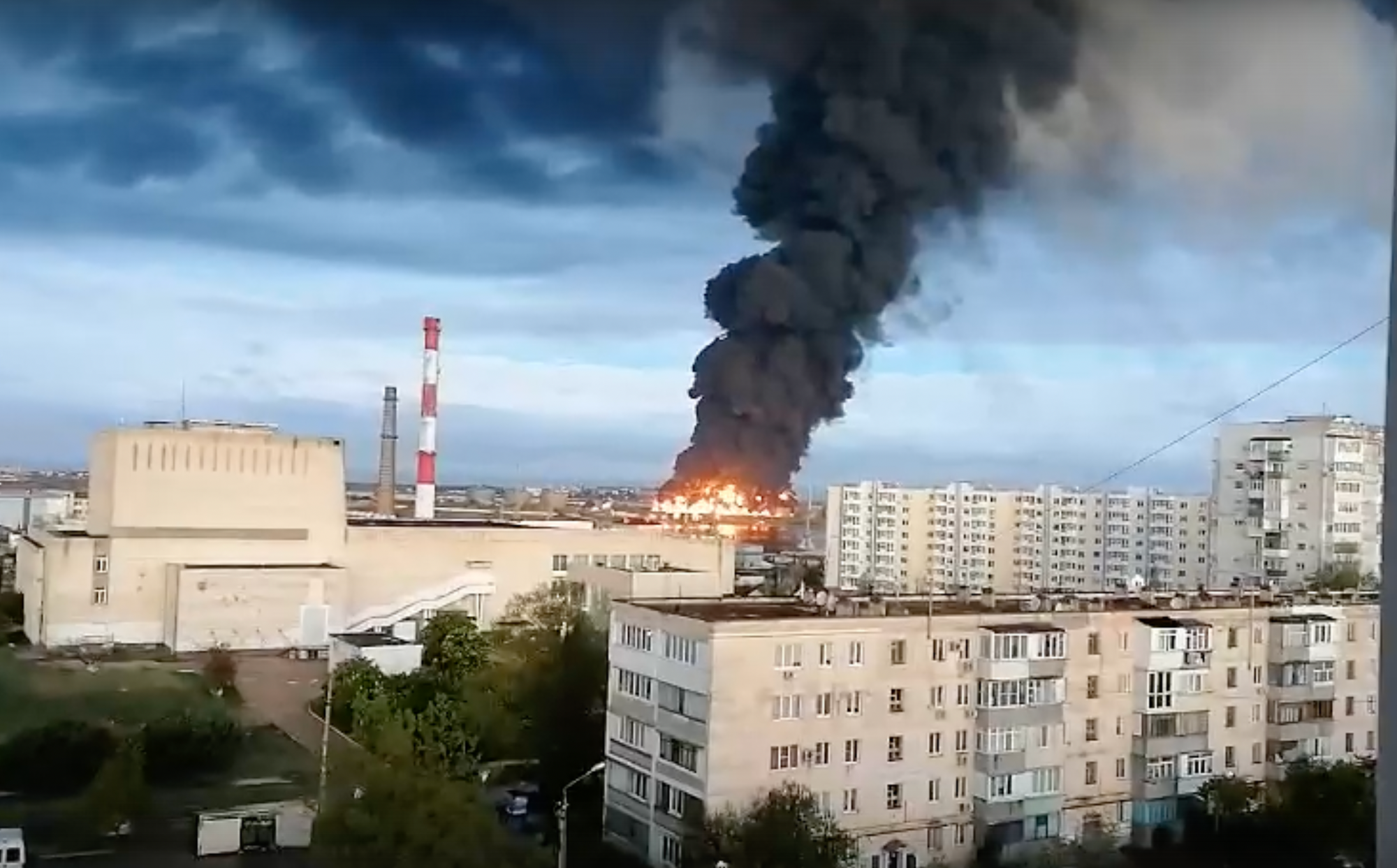 Ukraine war latest: Oil depot fire in Sevastopol 'preparation' for counteroffensive, says military spokesperson