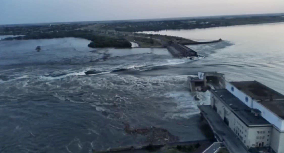 Energy Ministry: Kakhovka dam explosion puts Kherson Thermal Power Plant at risk of flooding