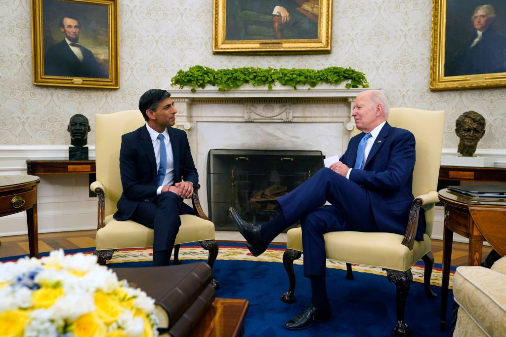 Biden and Sunak affirm joint support for Ukraine during meeting at White House